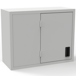 Dead Corner Wall Cabinet - 24"HX30"W - Solid Door with Single Shelf - Laboratory Casework