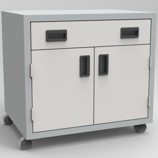 Mobile Base Cabinet with 2 Doors and 1 Drawer - Laboratory Casework