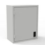 Solid Door Wall-Mount Cabinet - 2 Shelves - Laboratory Casework