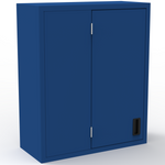 Dead Corner Wall Cabinet - Solid Door With 2 Shelves - Laboratory Casework