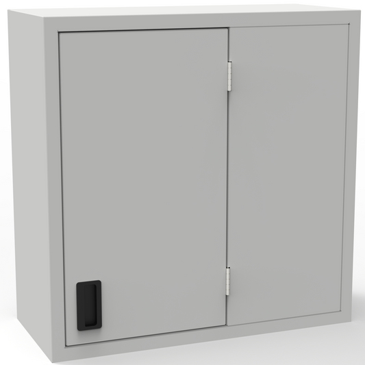 Dead Corner Wall Cabinet - Solid Door With 2 Shelves - Laboratory Casework